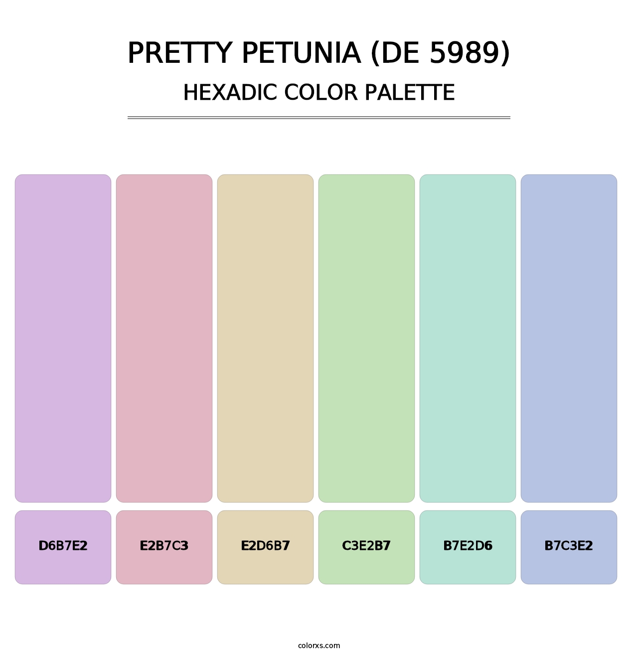 Pretty Petunia (DE 5989) - Hexadic Color Palette