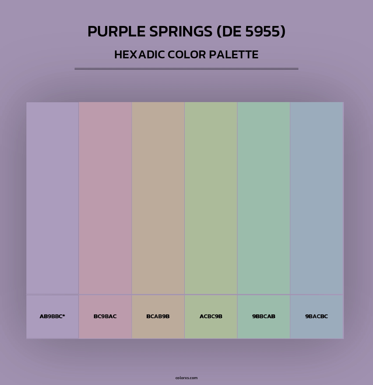 Purple Springs (DE 5955) - Hexadic Color Palette