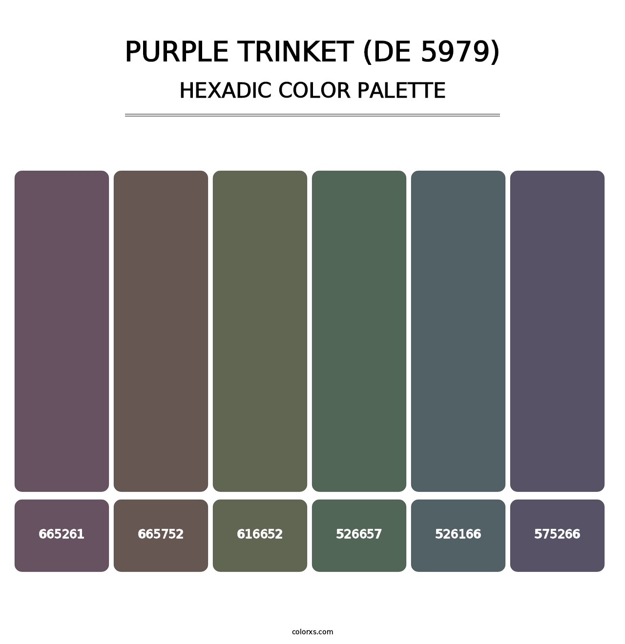 Purple Trinket (DE 5979) - Hexadic Color Palette