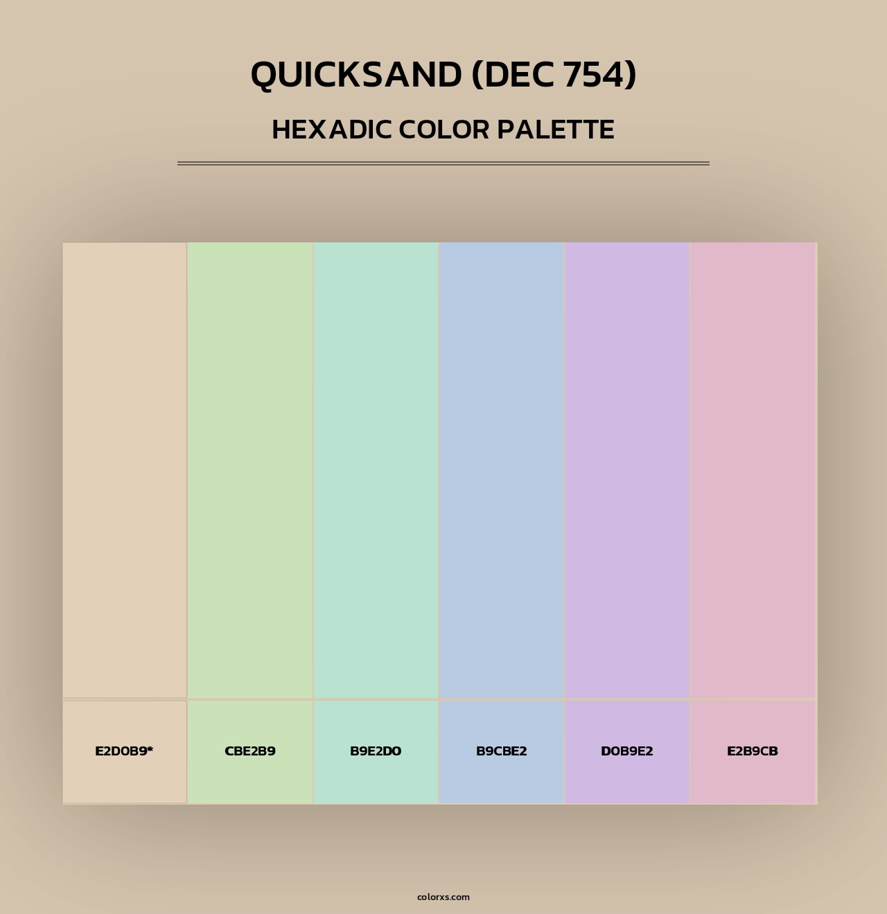 Quicksand (DEC 754) - Hexadic Color Palette