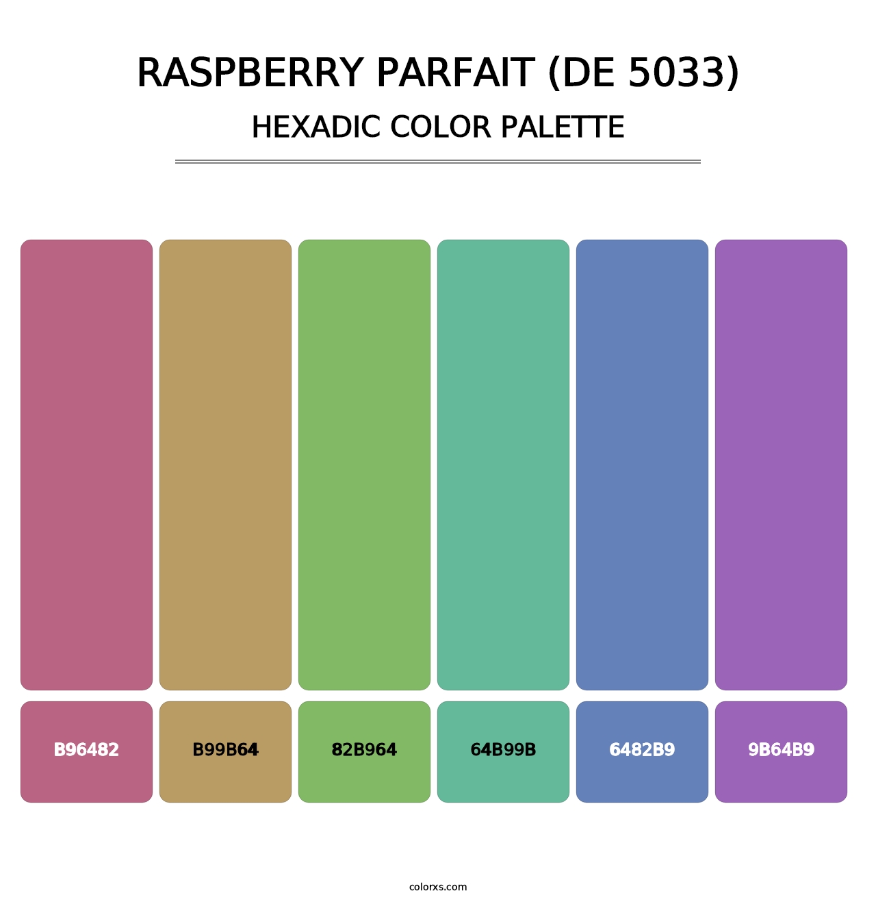 Raspberry Parfait (DE 5033) - Hexadic Color Palette