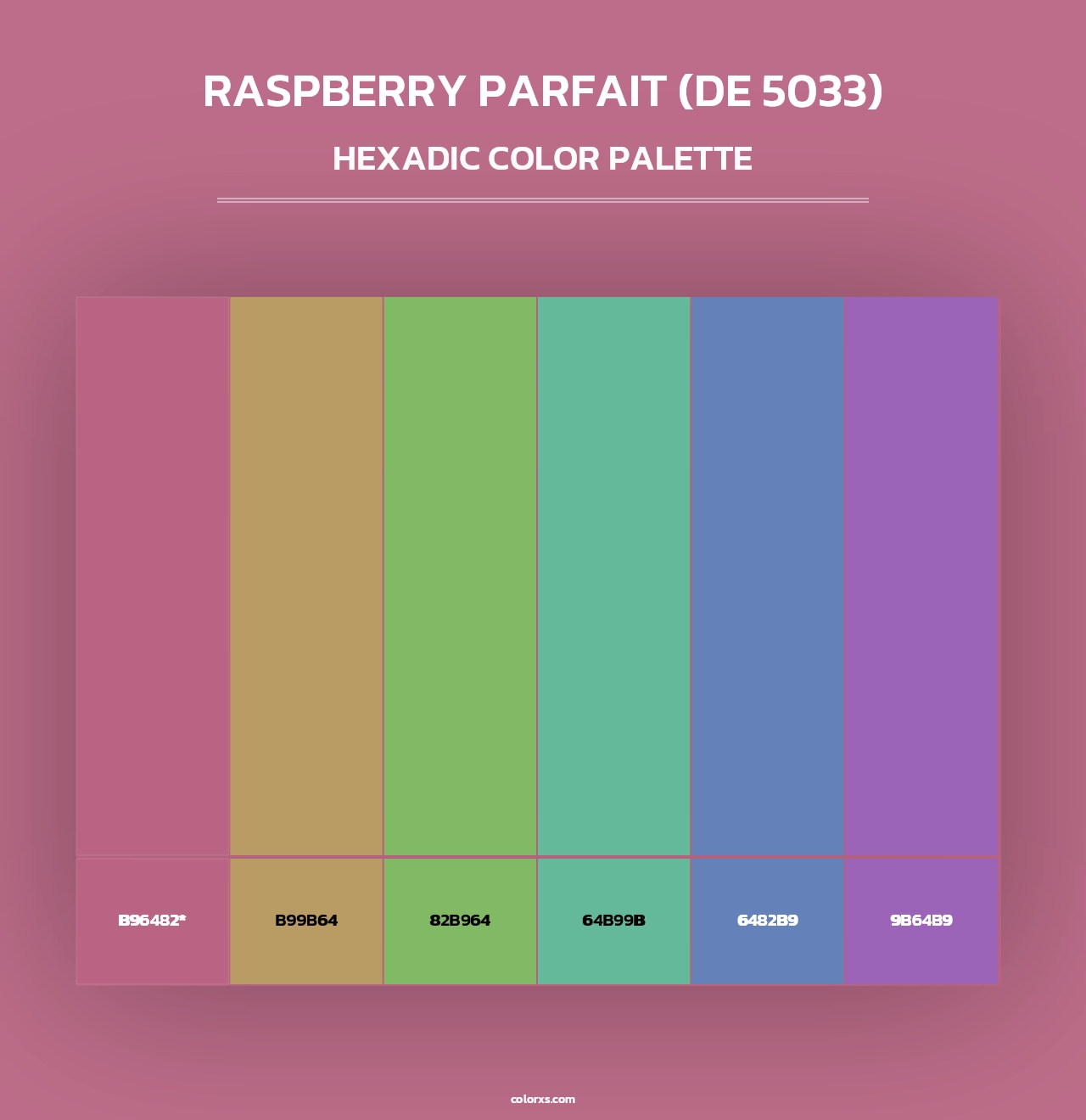 Raspberry Parfait (DE 5033) - Hexadic Color Palette