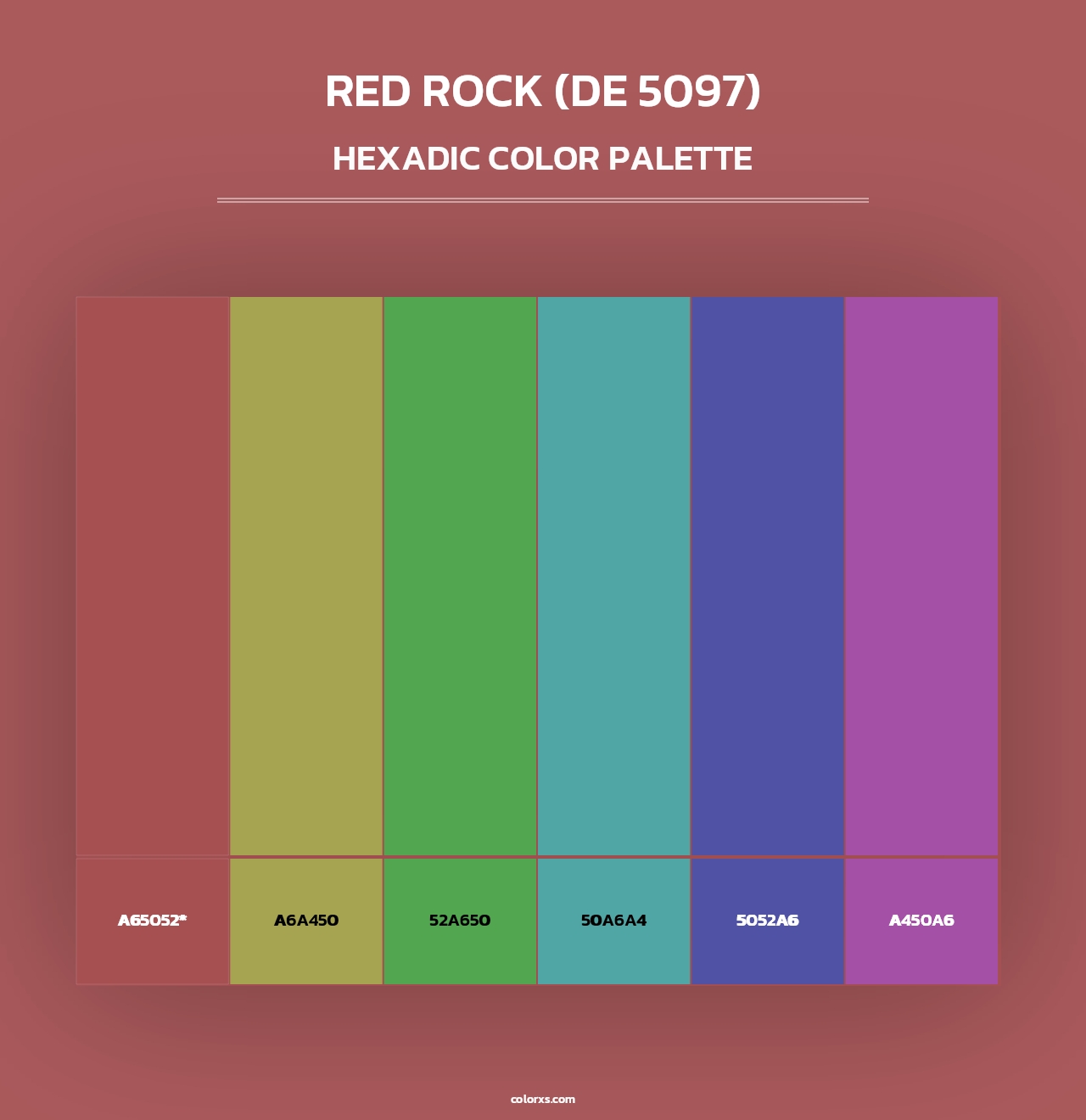 Red Rock (DE 5097) - Hexadic Color Palette