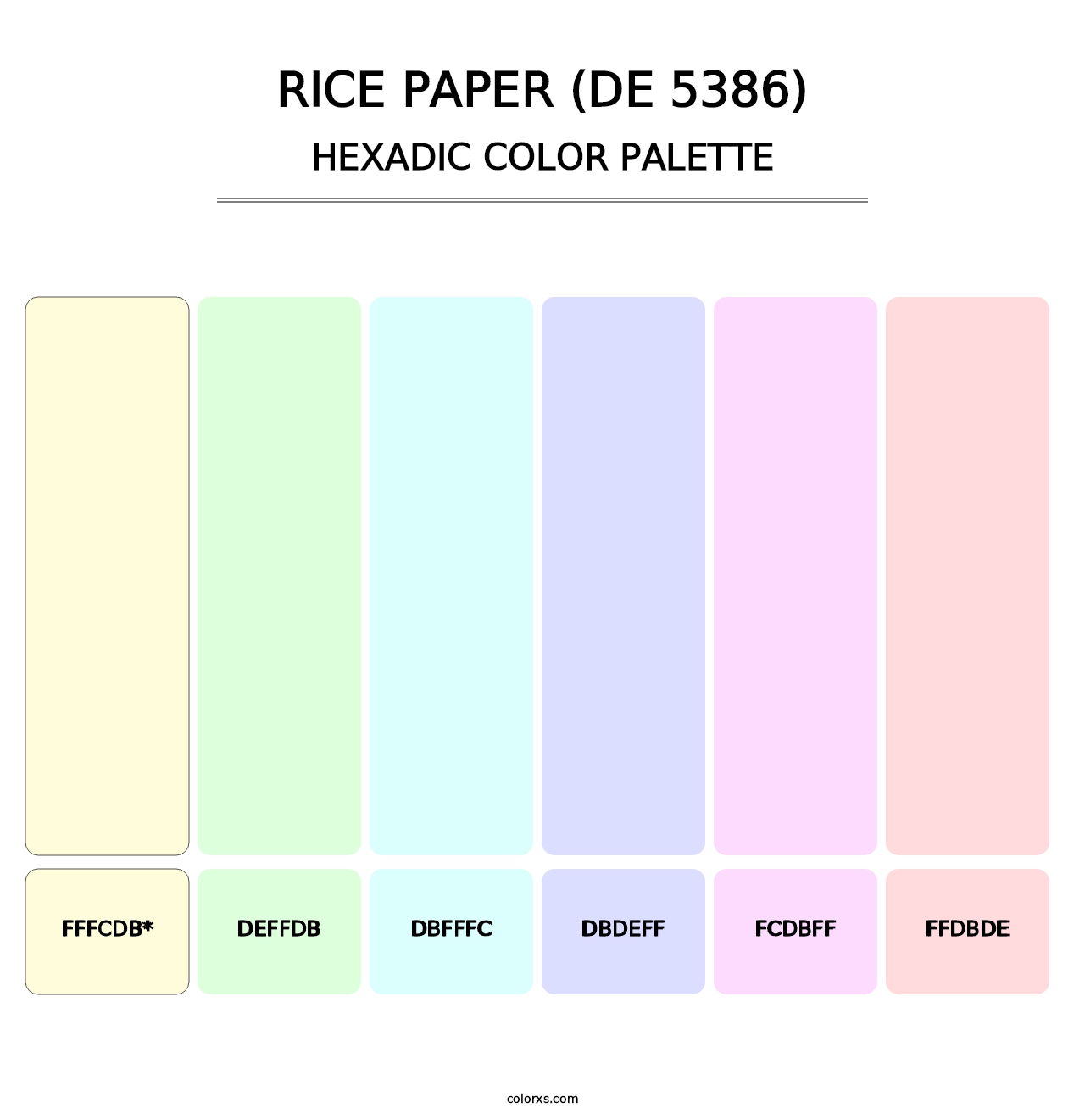 Rice Paper (DE 5386) - Hexadic Color Palette