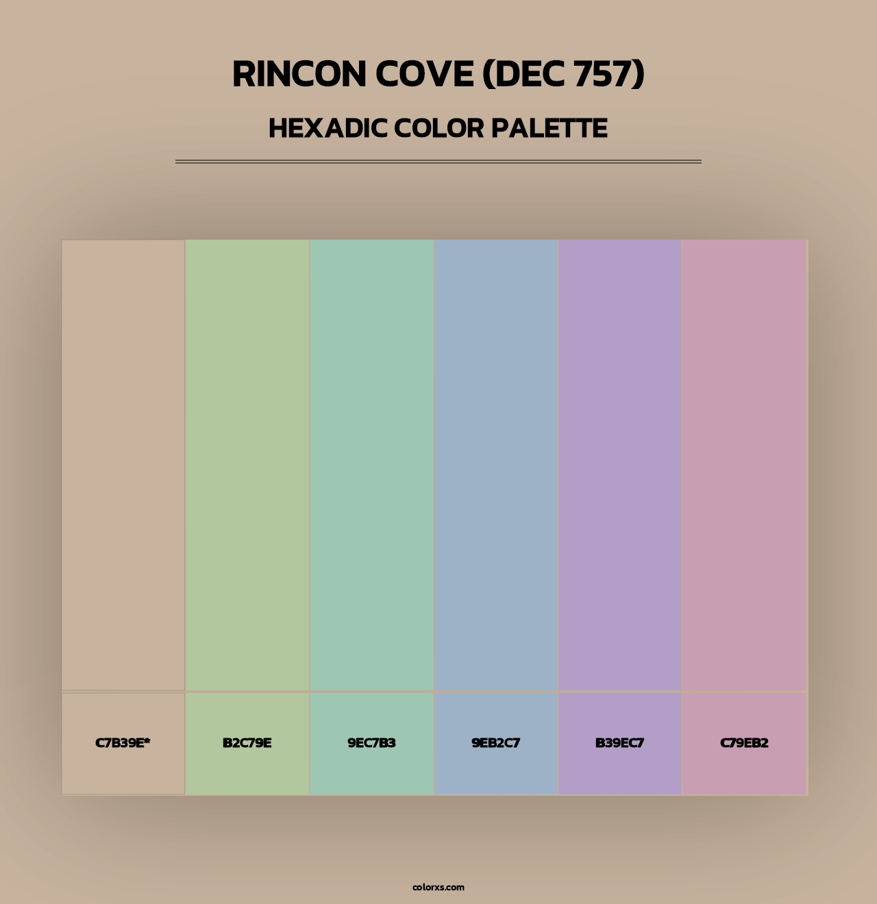 Rincon Cove (DEC 757) - Hexadic Color Palette