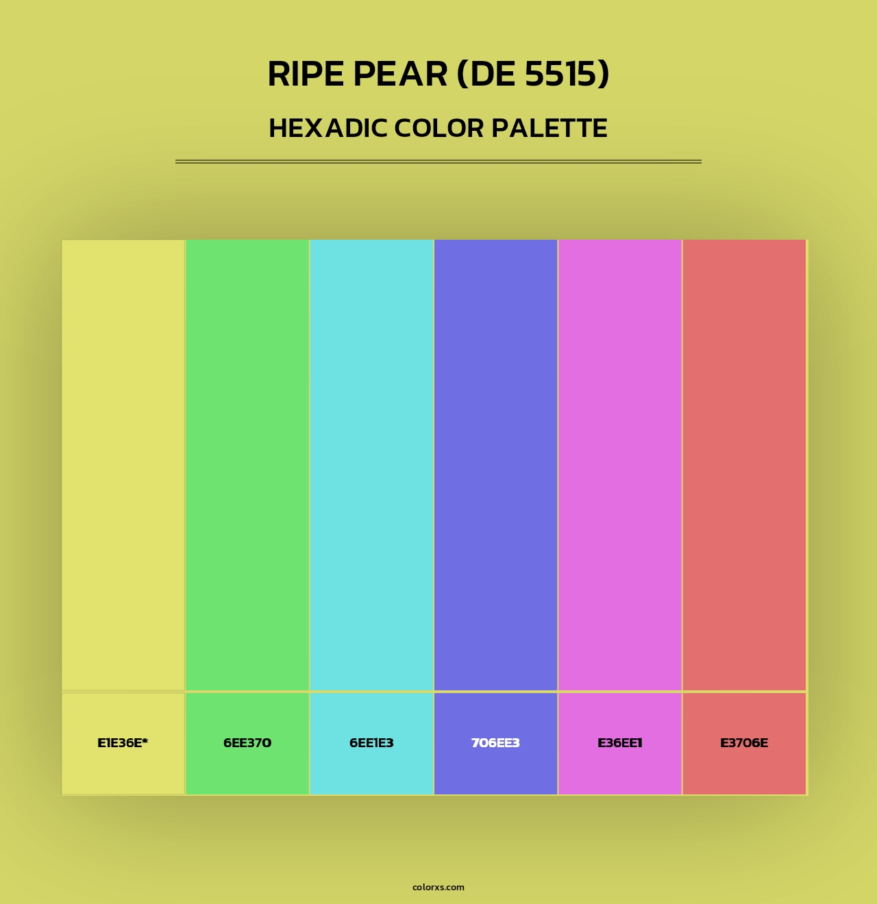 Ripe Pear (DE 5515) - Hexadic Color Palette