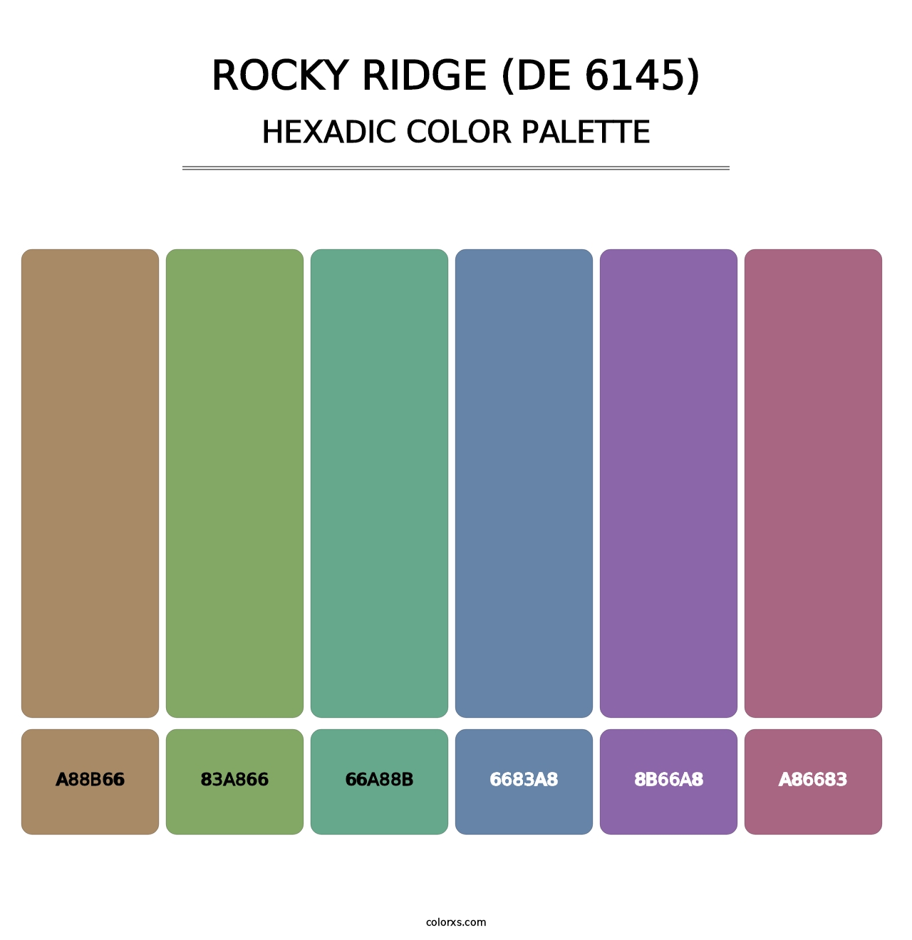 Rocky Ridge (DE 6145) - Hexadic Color Palette