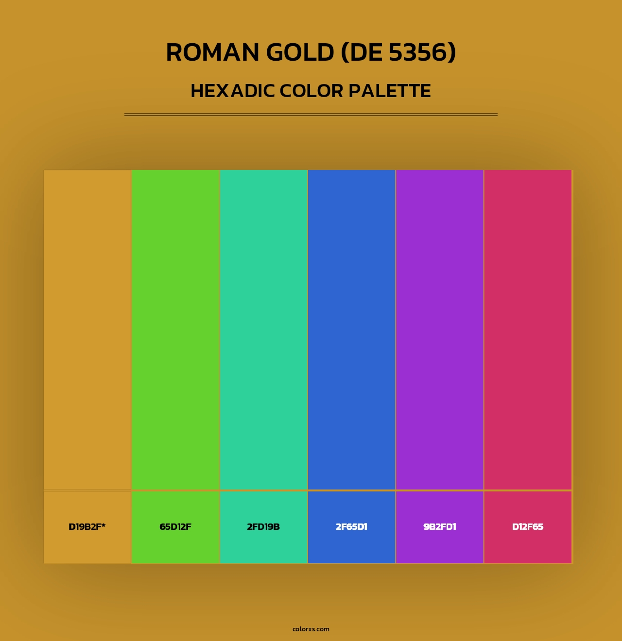 Roman Gold (DE 5356) - Hexadic Color Palette