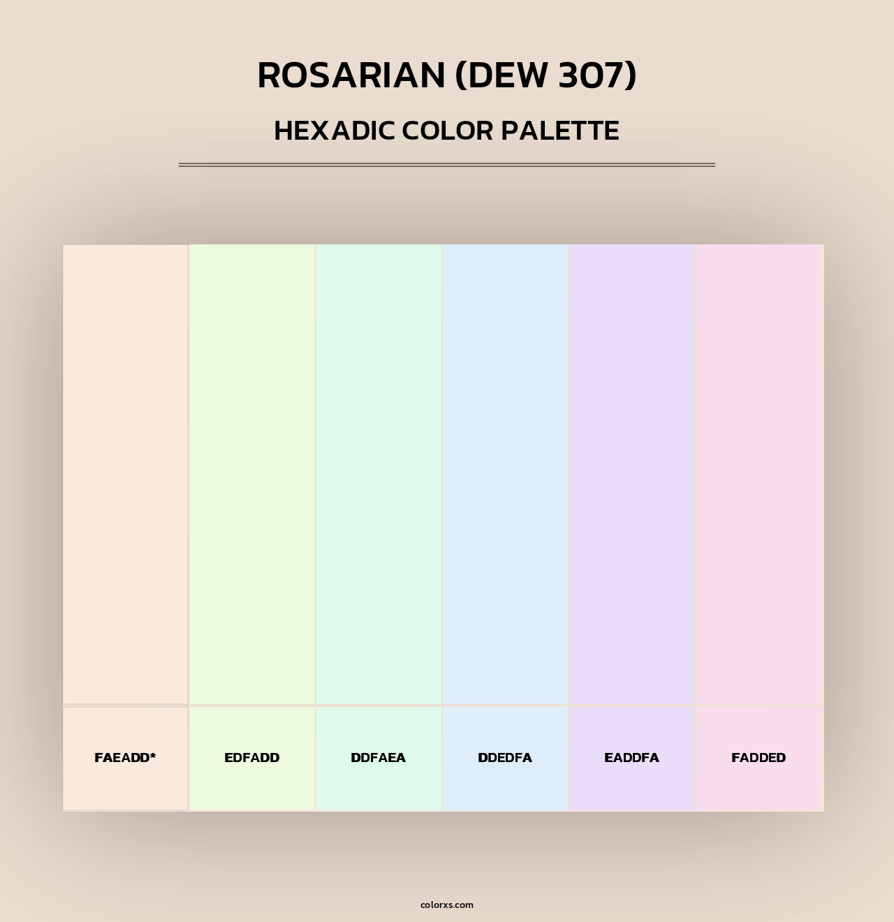 Rosarian (DEW 307) - Hexadic Color Palette