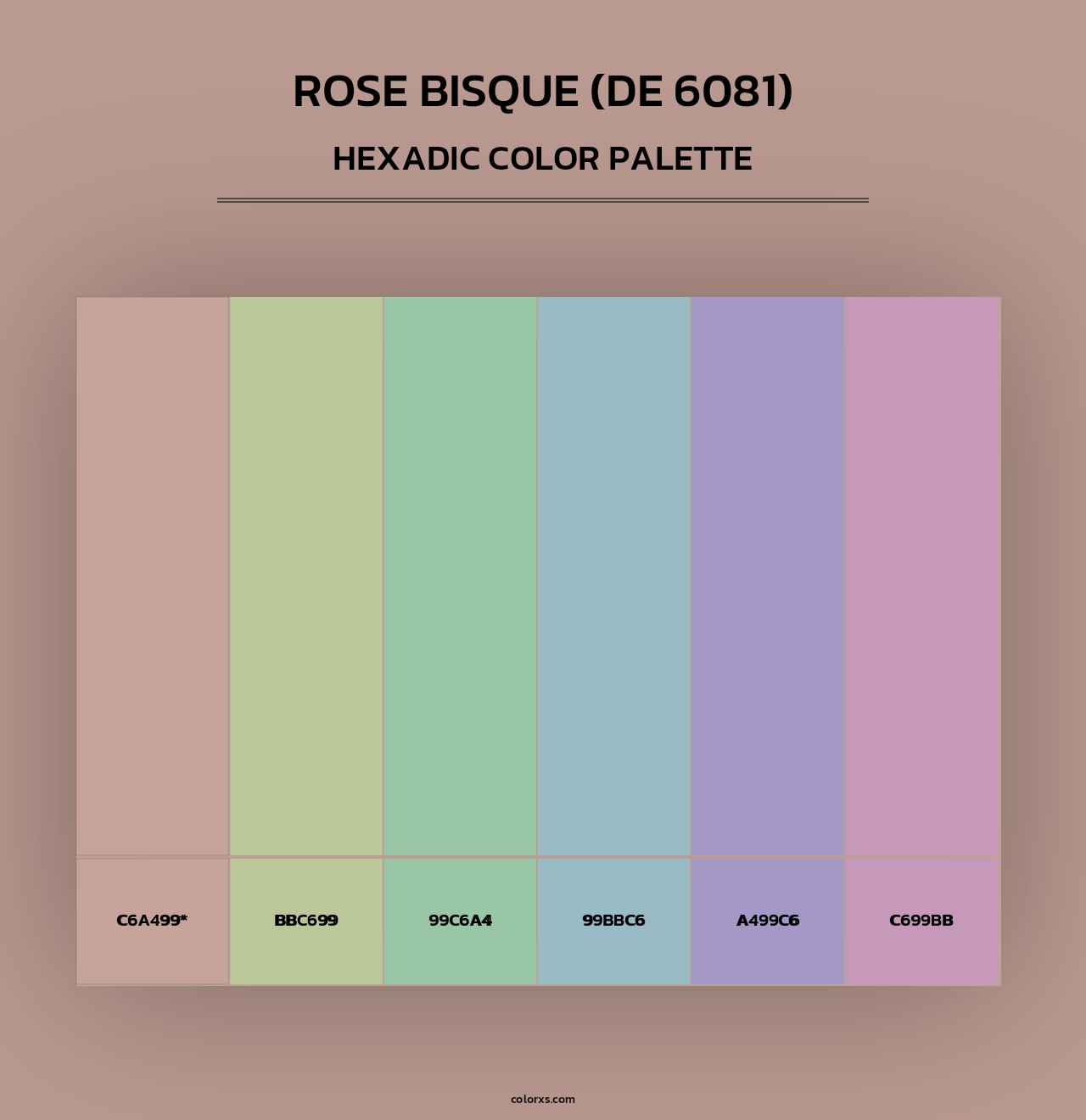 Rose Bisque (DE 6081) - Hexadic Color Palette