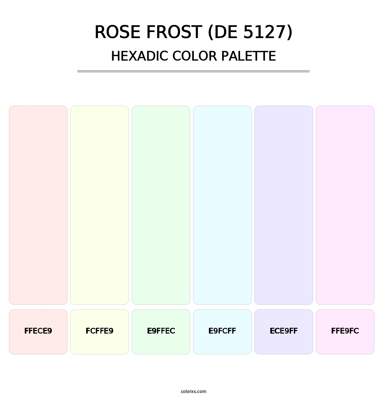 Rose Frost (DE 5127) - Hexadic Color Palette