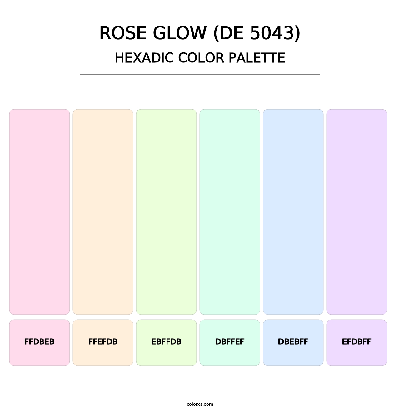 Rose Glow (DE 5043) - Hexadic Color Palette