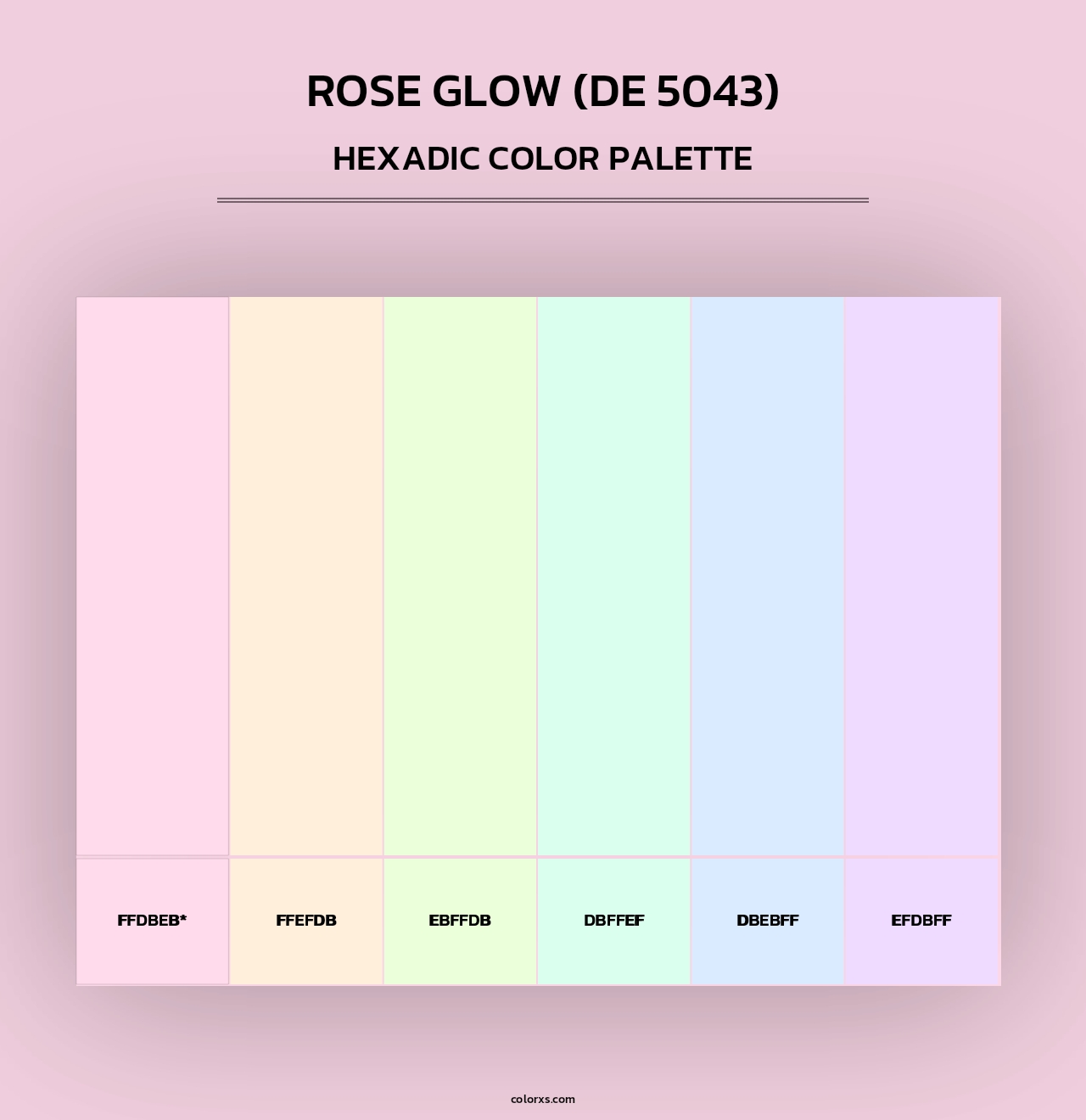 Rose Glow (DE 5043) - Hexadic Color Palette