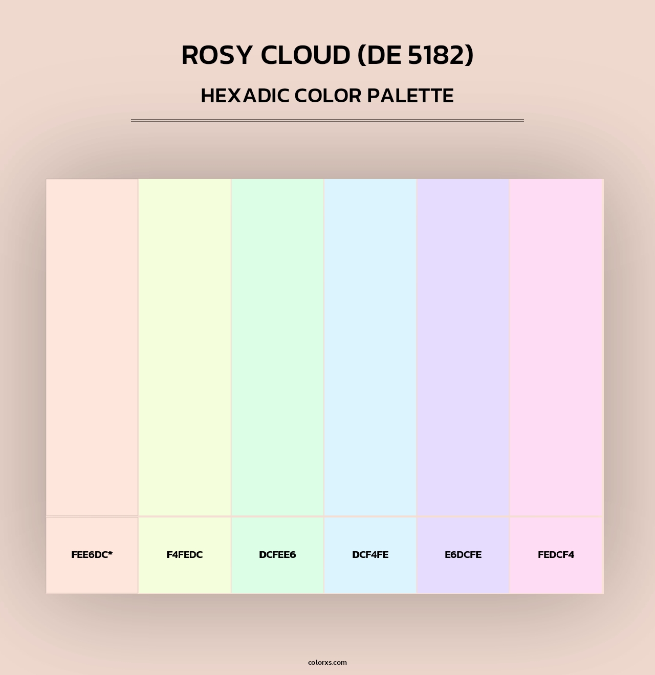 Rosy Cloud (DE 5182) - Hexadic Color Palette