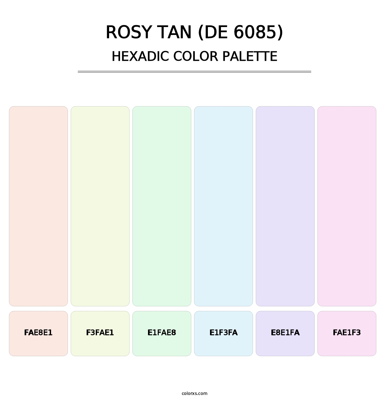 Rosy Tan (DE 6085) - Hexadic Color Palette