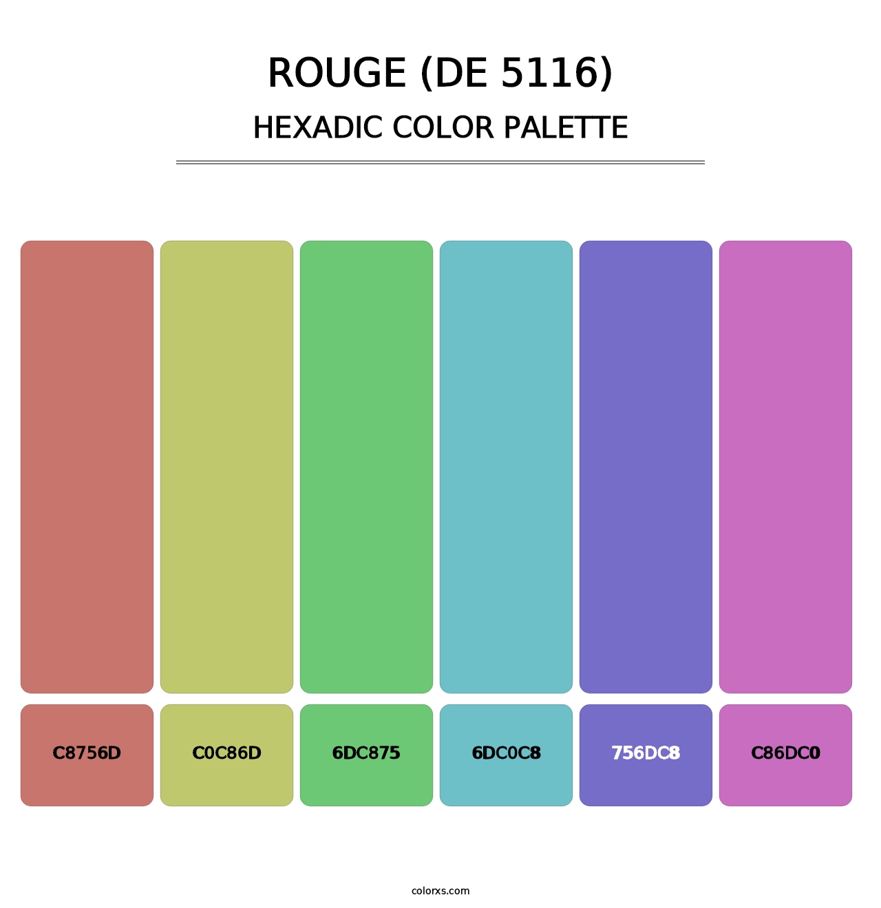 Rouge (DE 5116) - Hexadic Color Palette