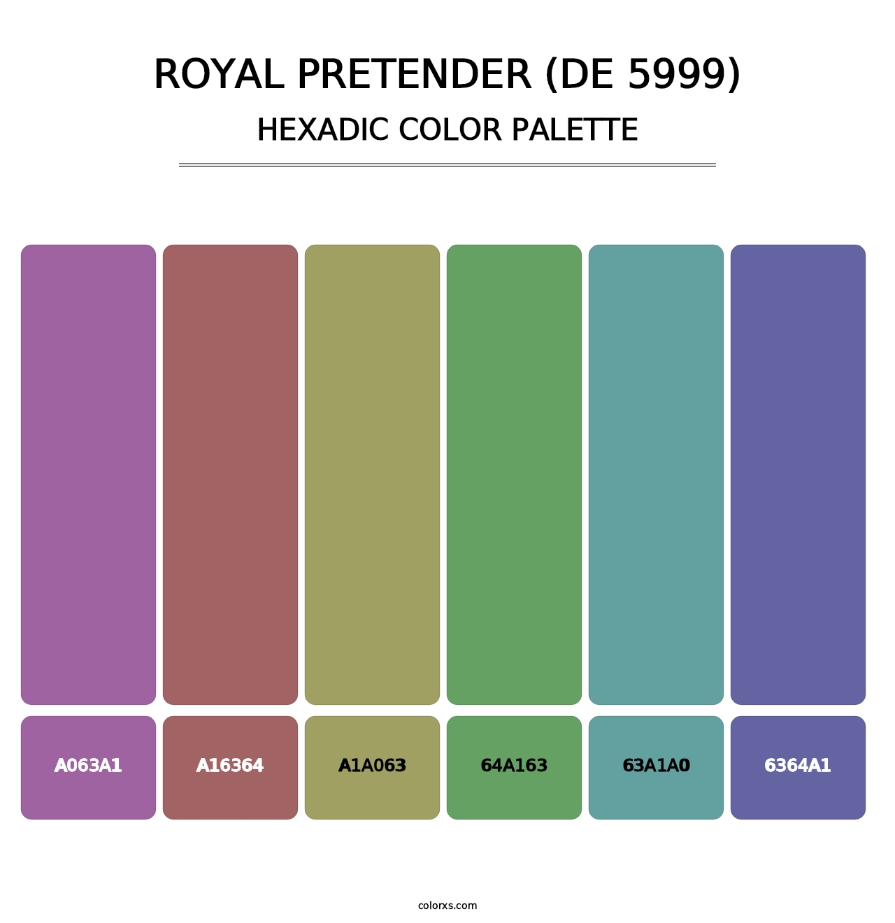 Royal Pretender (DE 5999) - Hexadic Color Palette