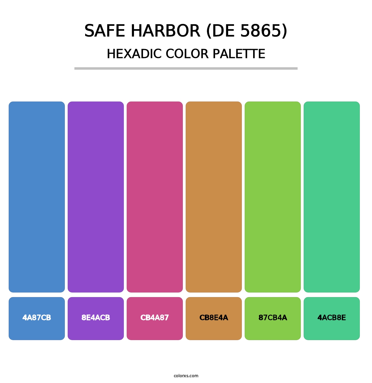 Safe Harbor (DE 5865) - Hexadic Color Palette