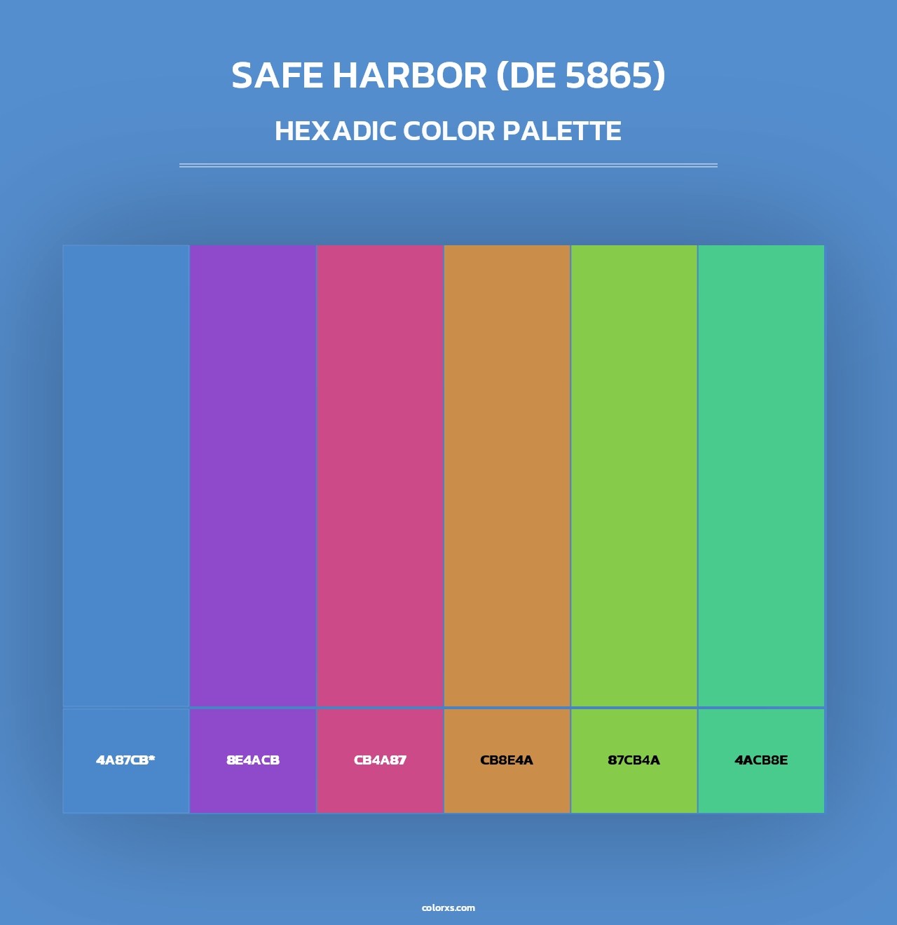 Safe Harbor (DE 5865) - Hexadic Color Palette