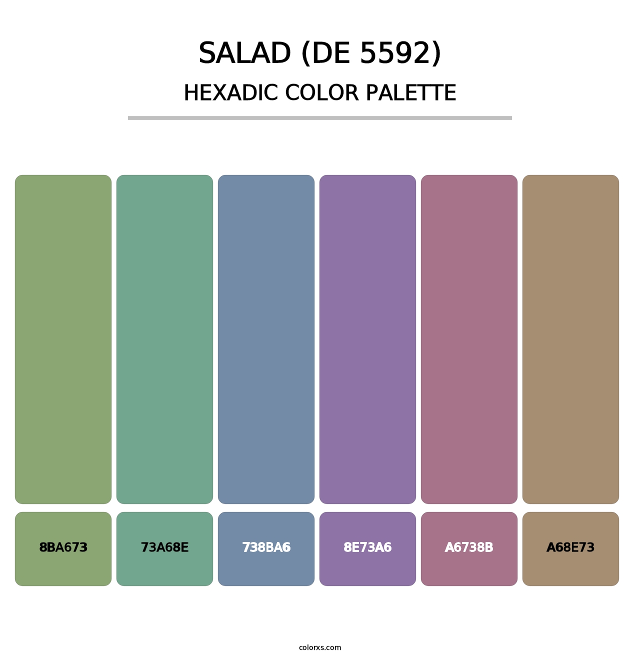 Salad (DE 5592) - Hexadic Color Palette