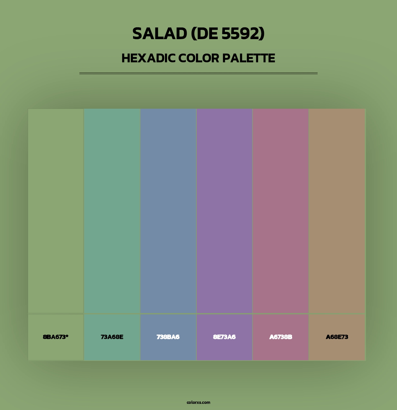Salad (DE 5592) - Hexadic Color Palette
