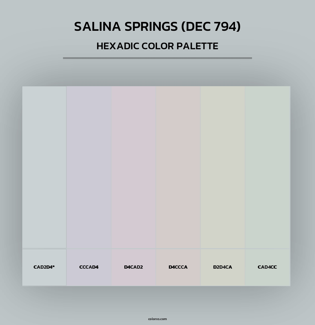 Salina Springs (DEC 794) - Hexadic Color Palette