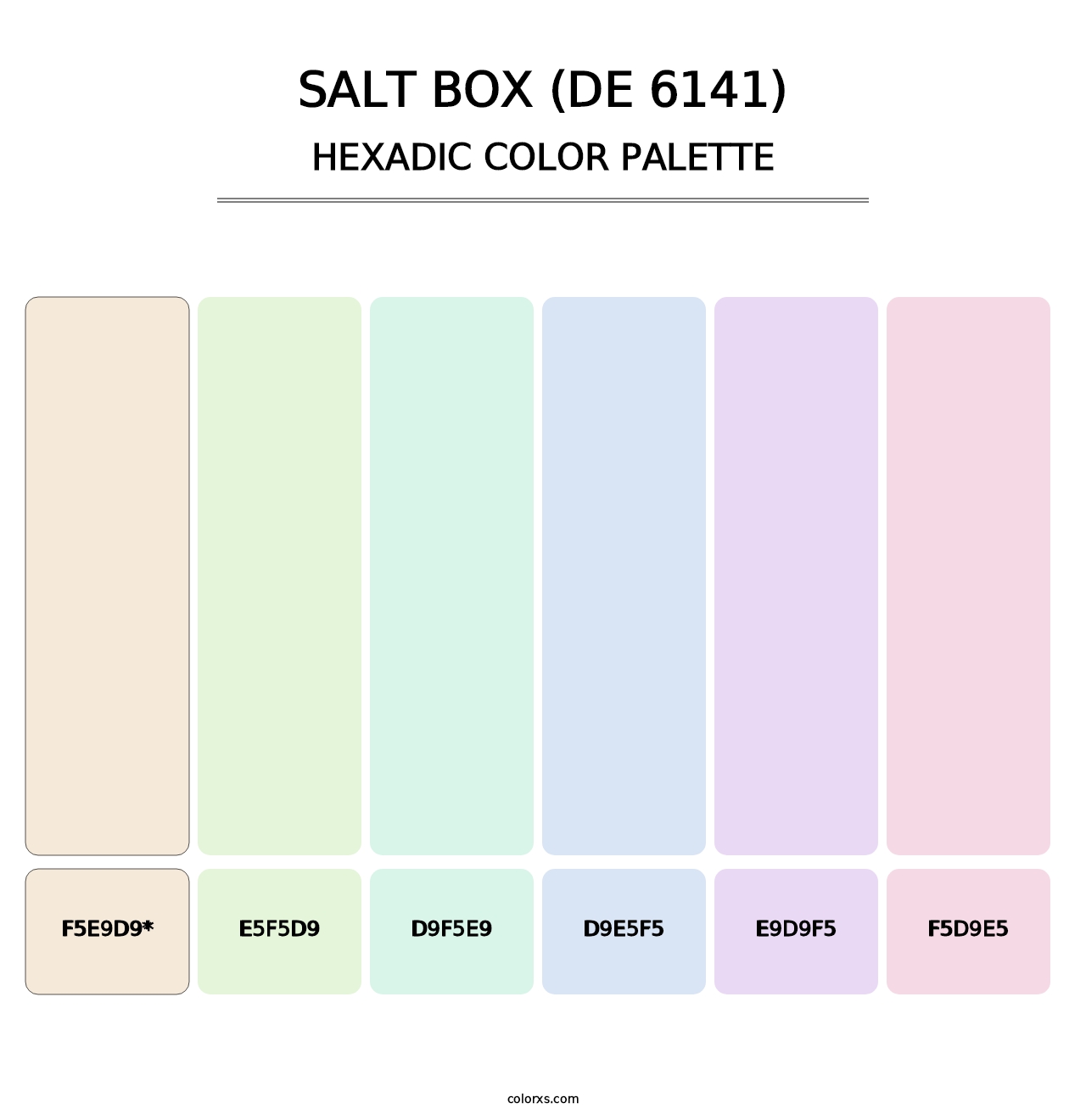 Salt Box (DE 6141) - Hexadic Color Palette
