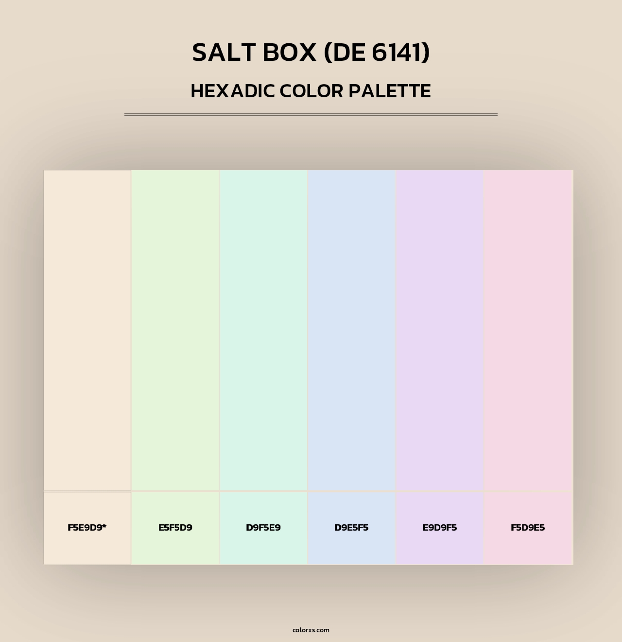 Salt Box (DE 6141) - Hexadic Color Palette