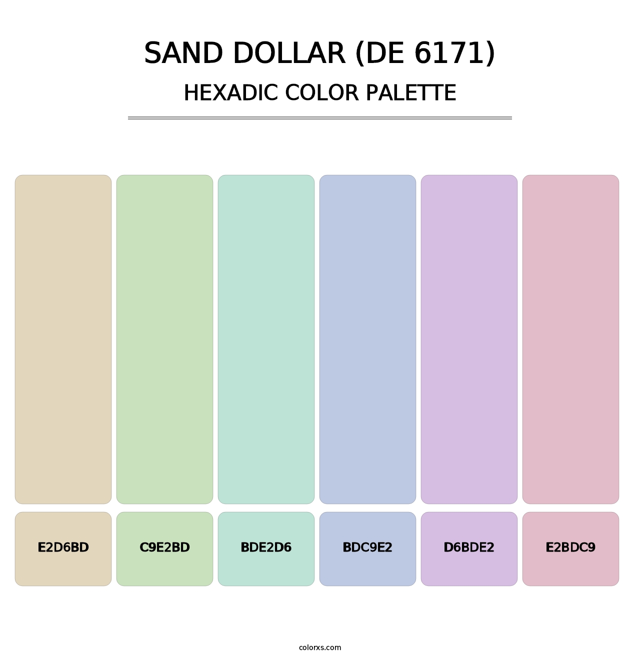 Sand Dollar (DE 6171) - Hexadic Color Palette