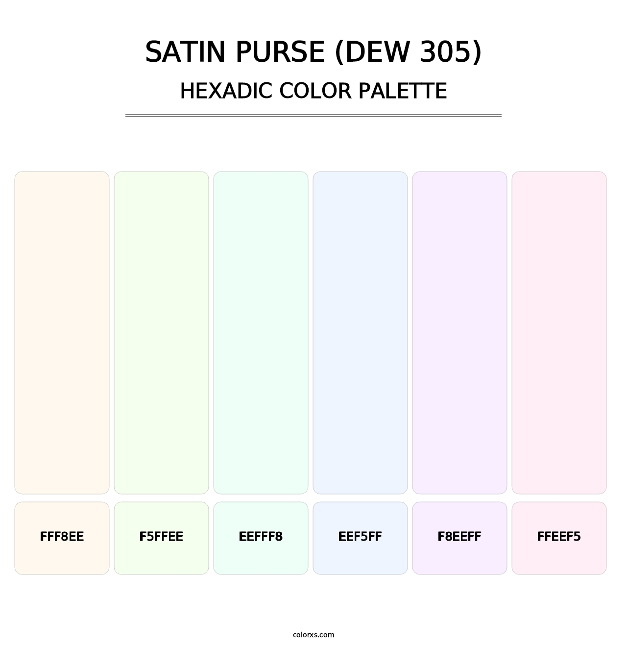Satin Purse (DEW 305) - Hexadic Color Palette