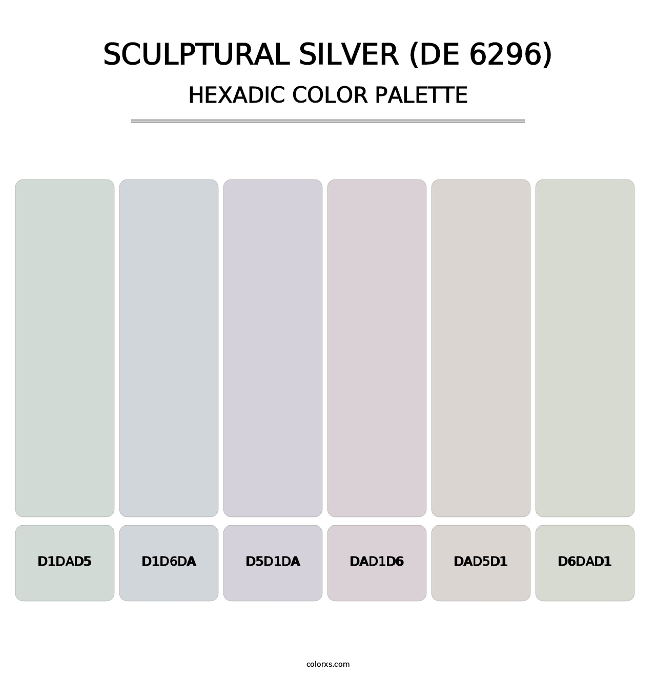 Sculptural Silver (DE 6296) - Hexadic Color Palette