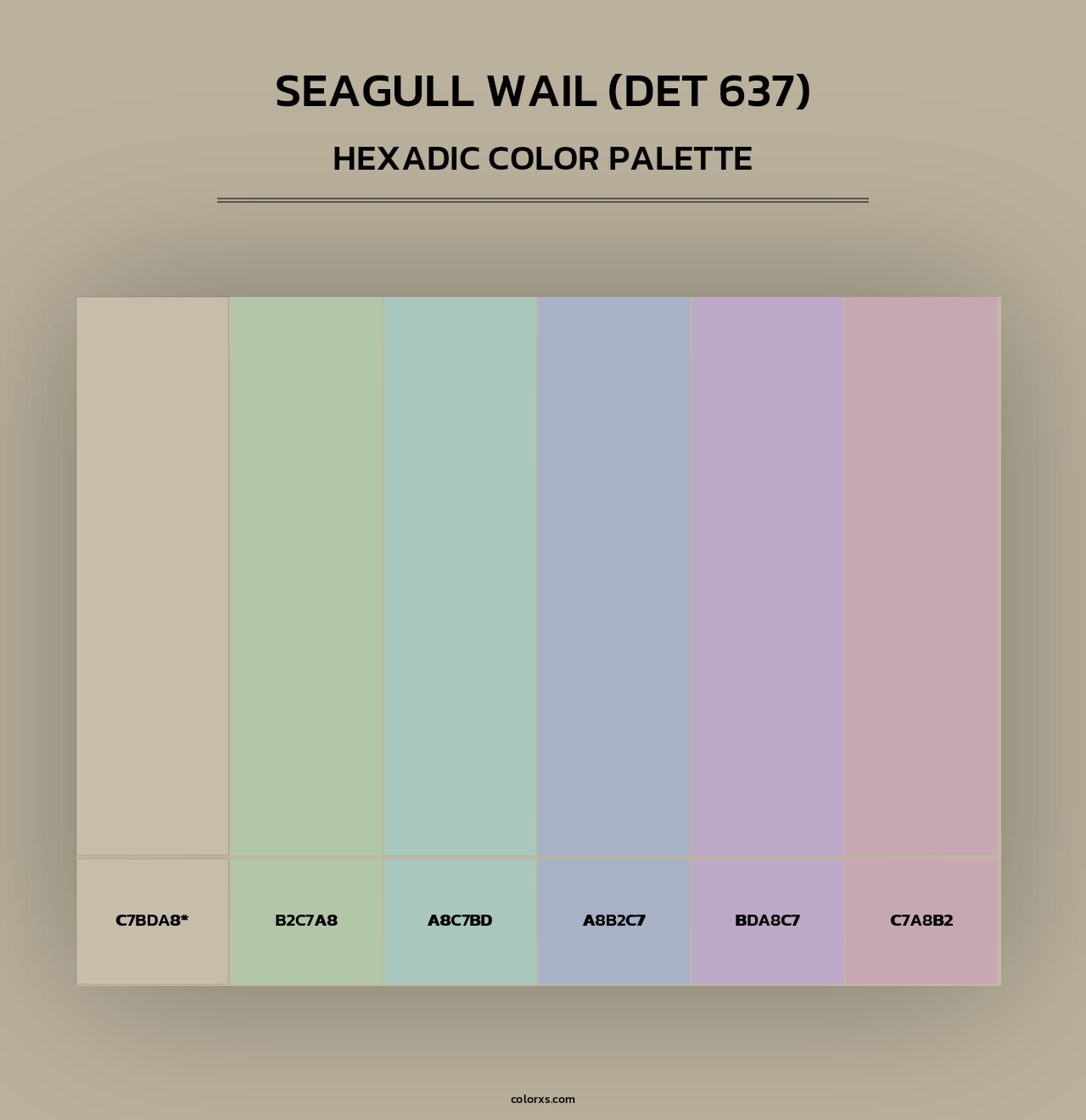 Seagull Wail (DET 637) - Hexadic Color Palette
