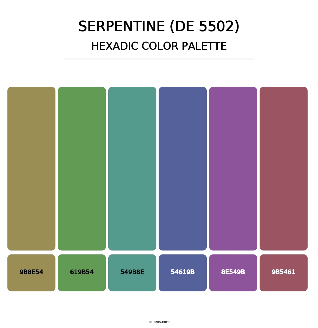 Serpentine (DE 5502) - Hexadic Color Palette
