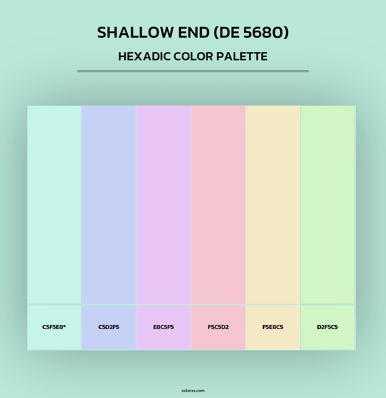Shallow End (DE 5680) - Hexadic Color Palette