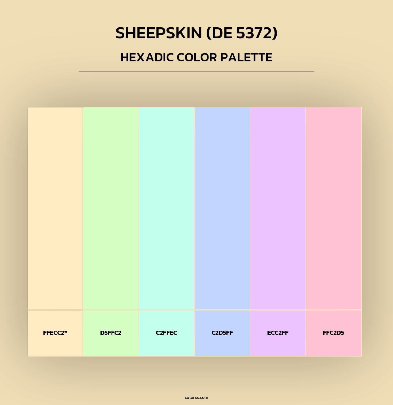 Sheepskin (DE 5372) - Hexadic Color Palette