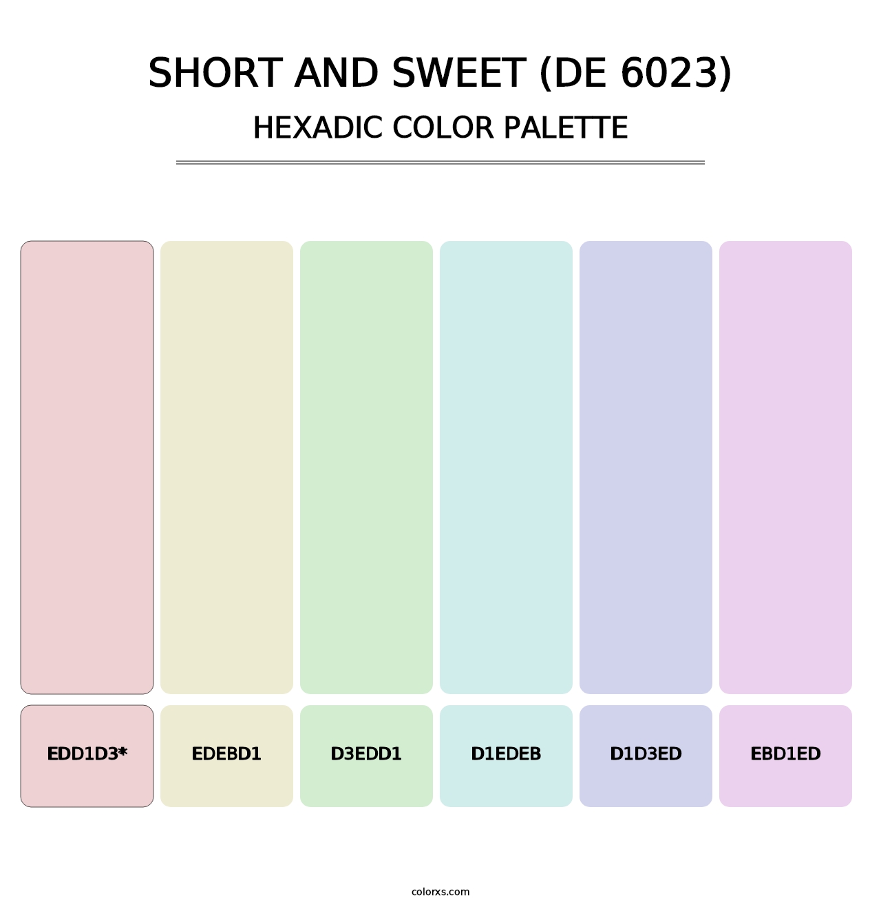 Short and Sweet (DE 6023) - Hexadic Color Palette