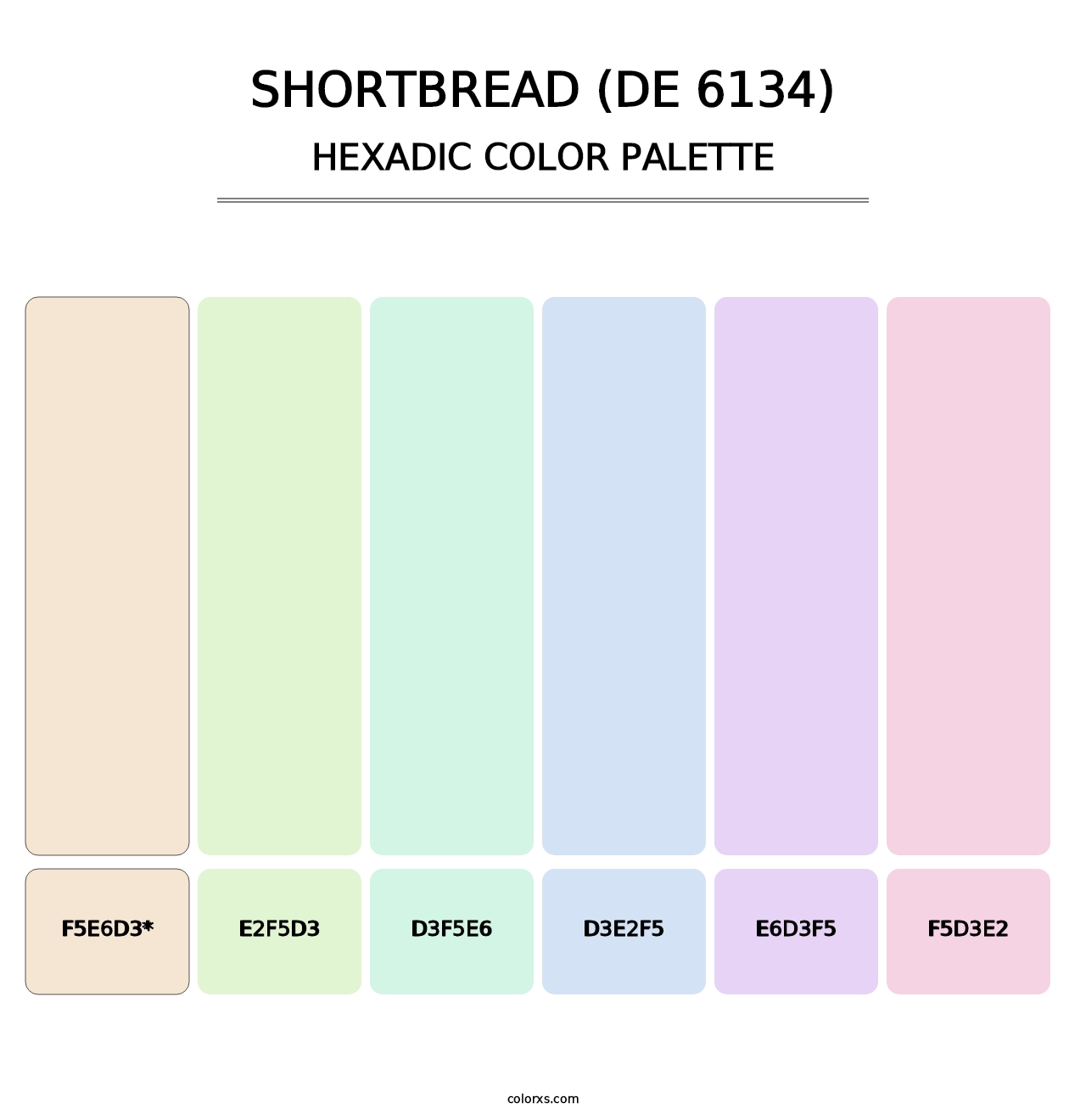 Shortbread (DE 6134) - Hexadic Color Palette