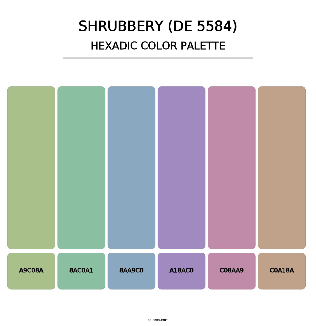 Shrubbery (DE 5584) - Hexadic Color Palette