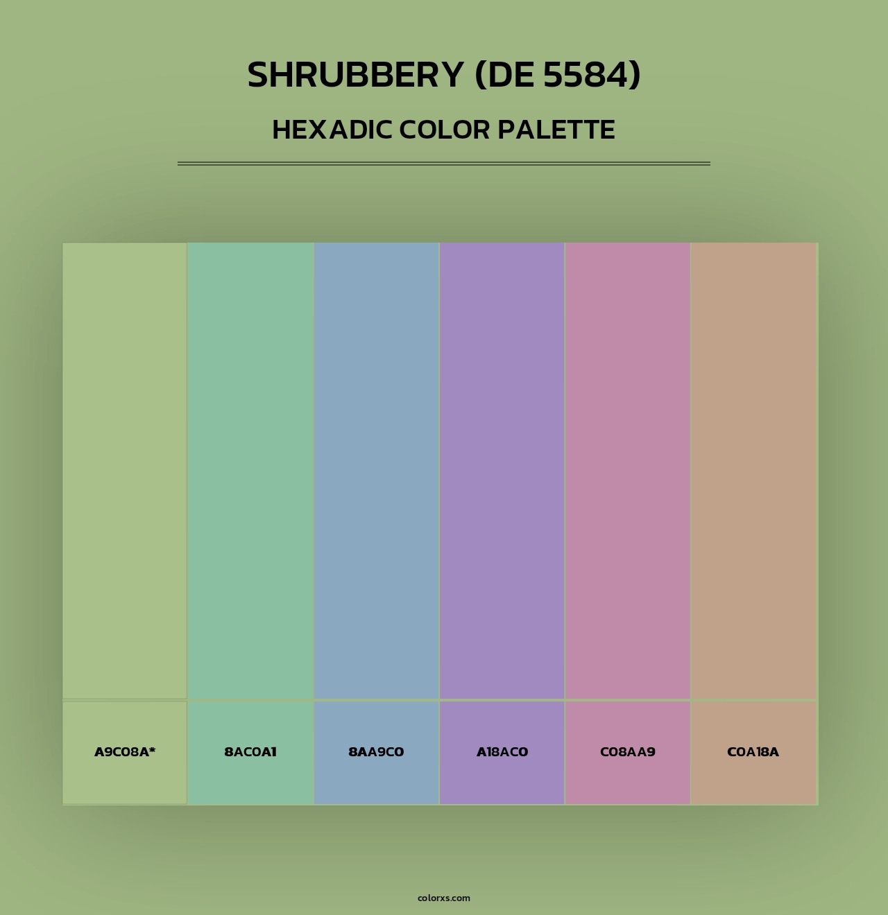 Shrubbery (DE 5584) - Hexadic Color Palette