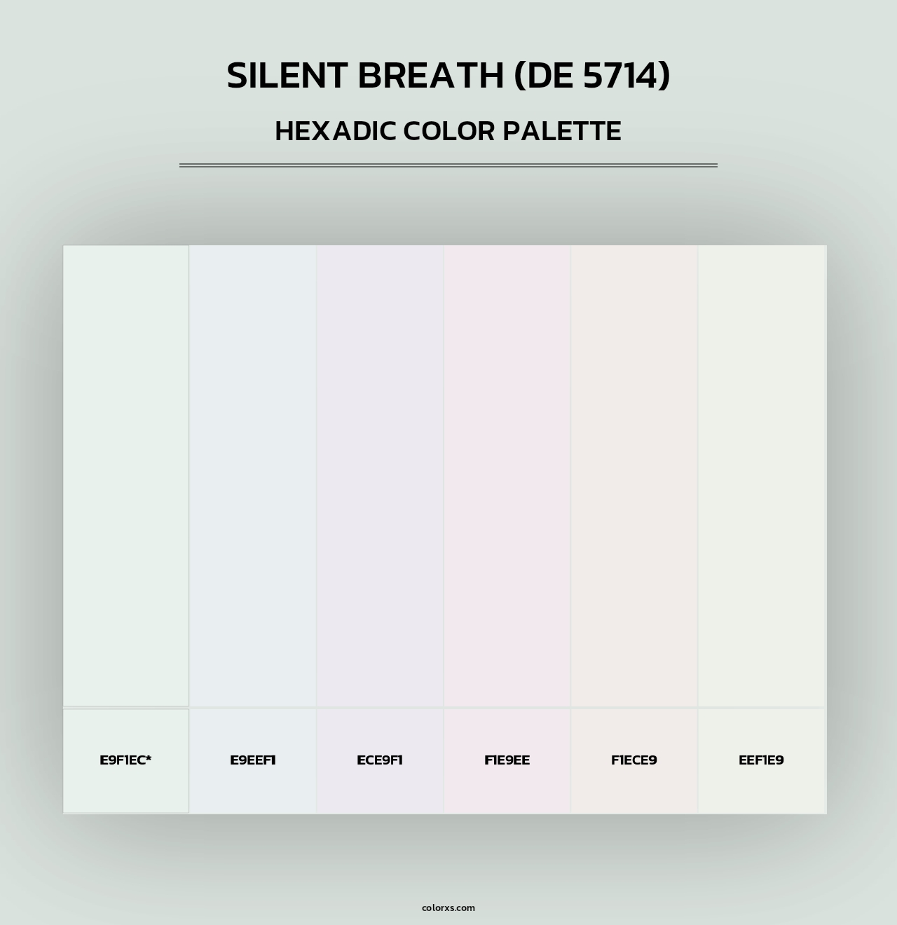 Silent Breath (DE 5714) - Hexadic Color Palette