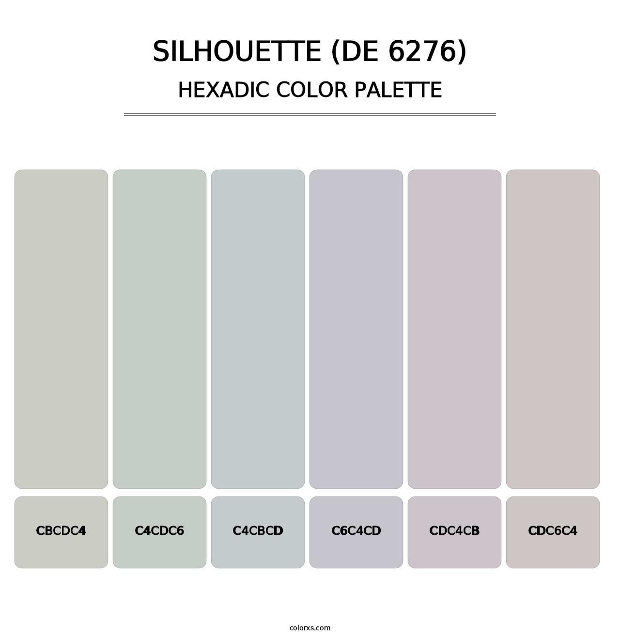 Silhouette (DE 6276) - Hexadic Color Palette