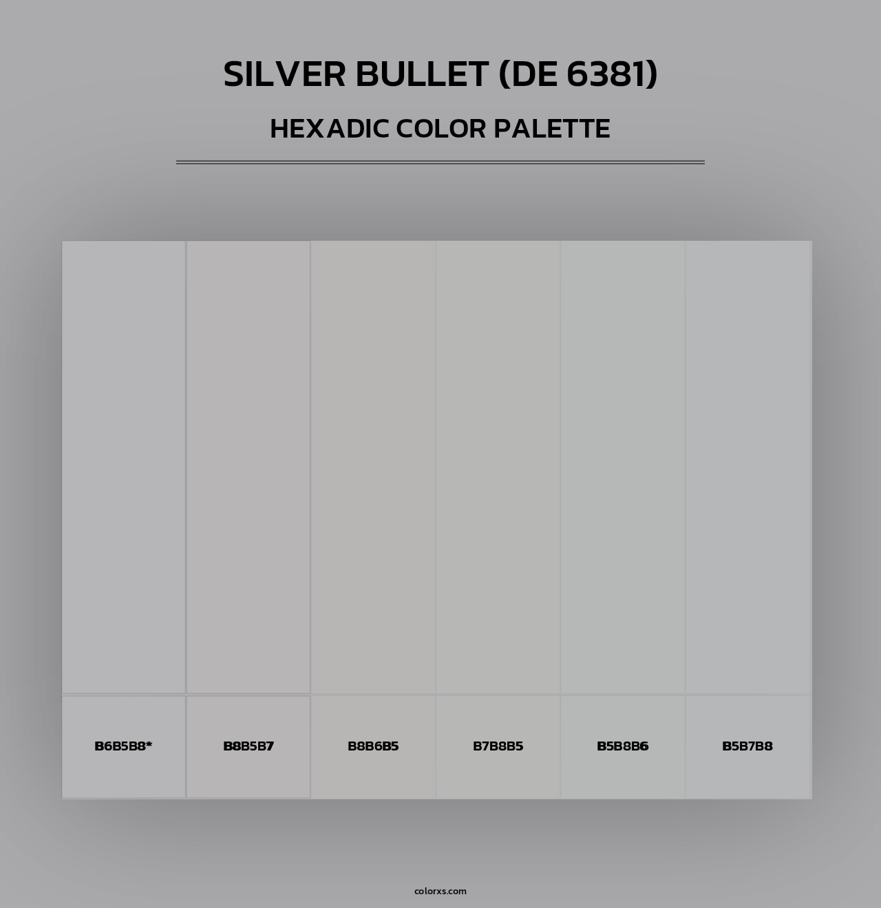 Silver Bullet (DE 6381) - Hexadic Color Palette