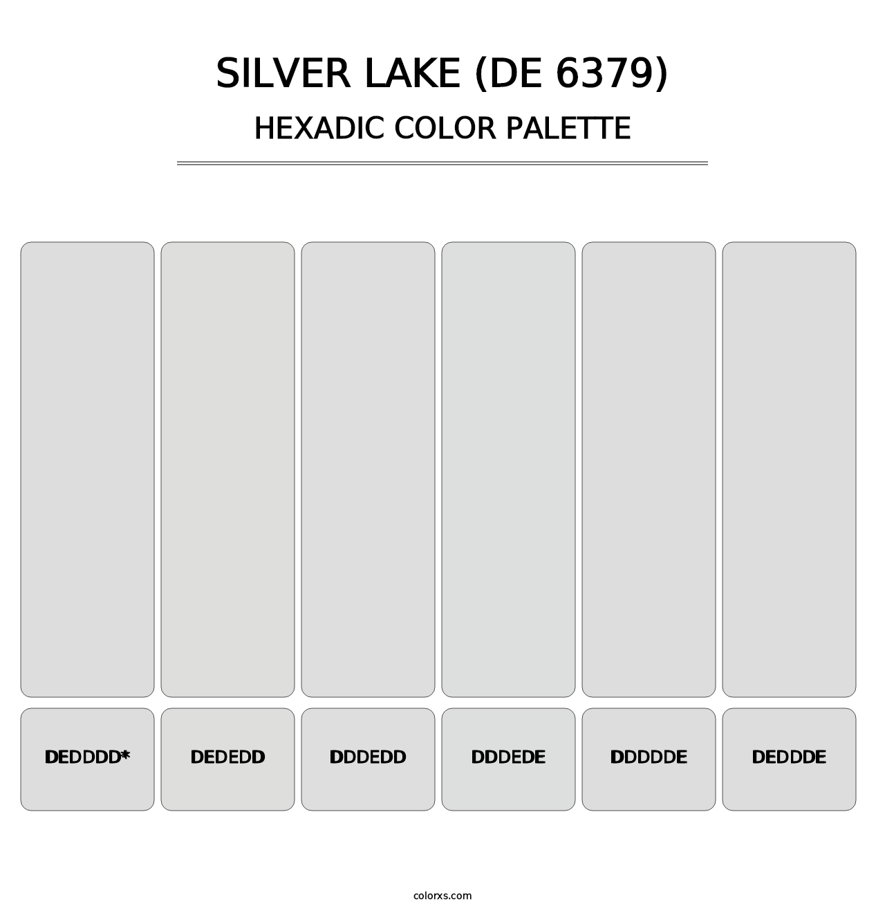 Silver Lake (DE 6379) - Hexadic Color Palette