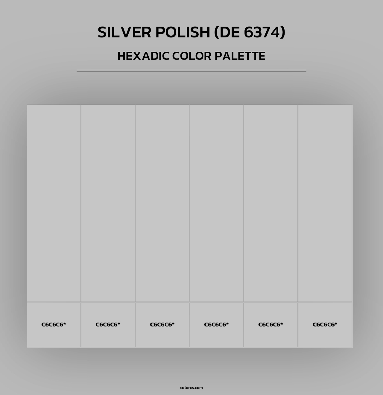 Silver Polish (DE 6374) - Hexadic Color Palette