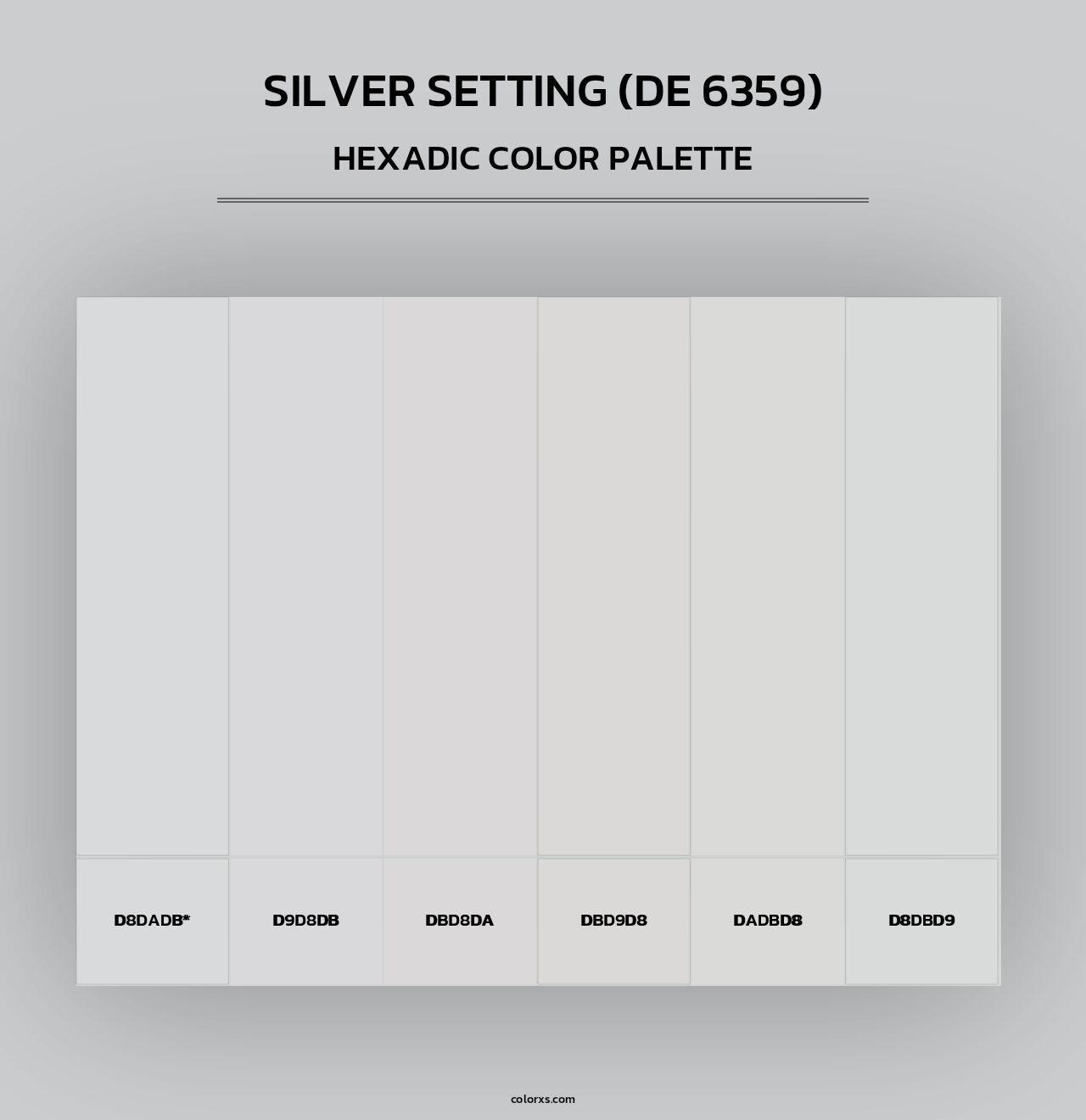 Silver Setting (DE 6359) - Hexadic Color Palette
