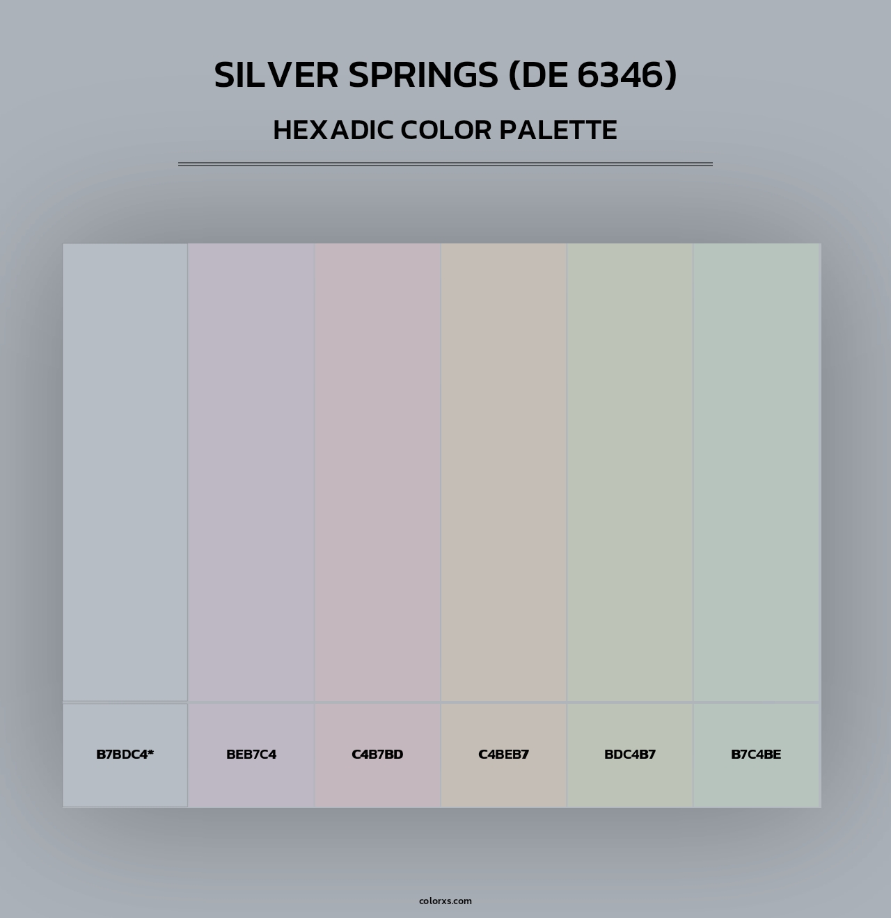 Silver Springs (DE 6346) - Hexadic Color Palette