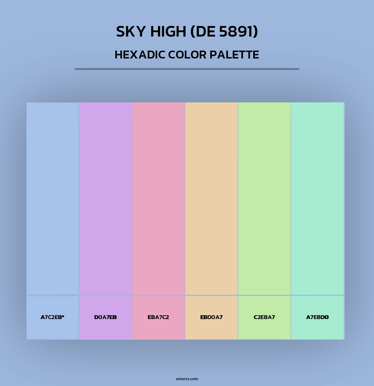 Sky High (DE 5891) - Hexadic Color Palette