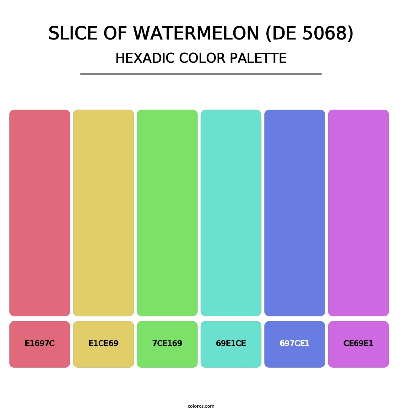 Slice of Watermelon (DE 5068) - Hexadic Color Palette