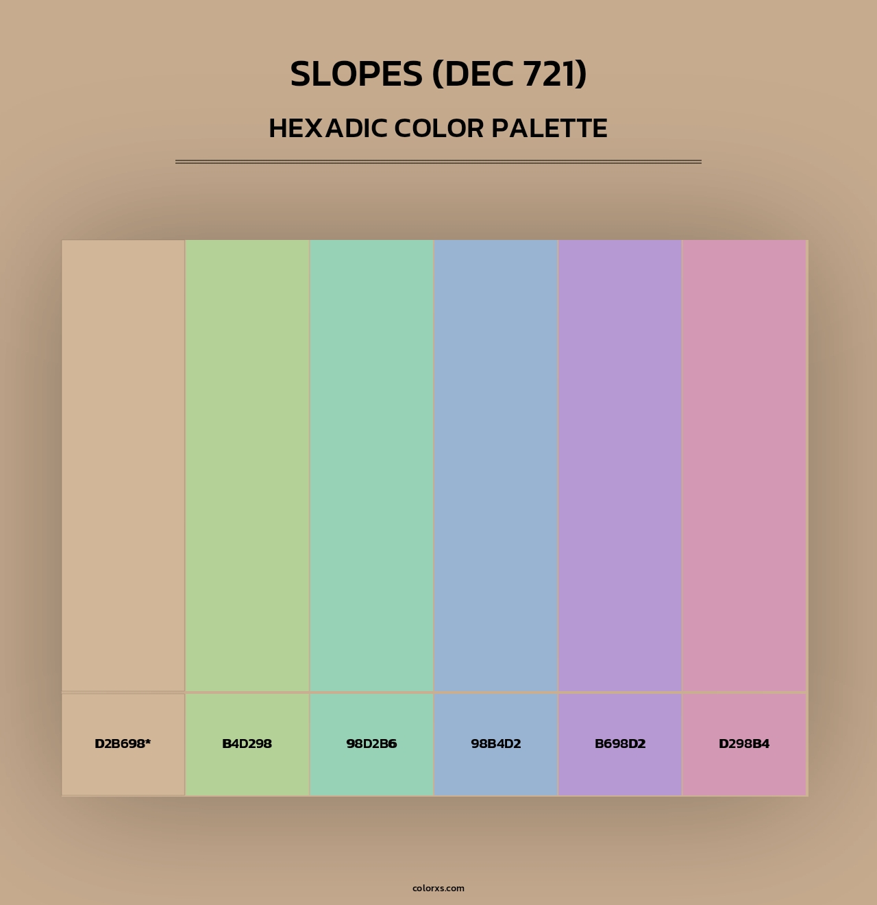 Slopes (DEC 721) - Hexadic Color Palette