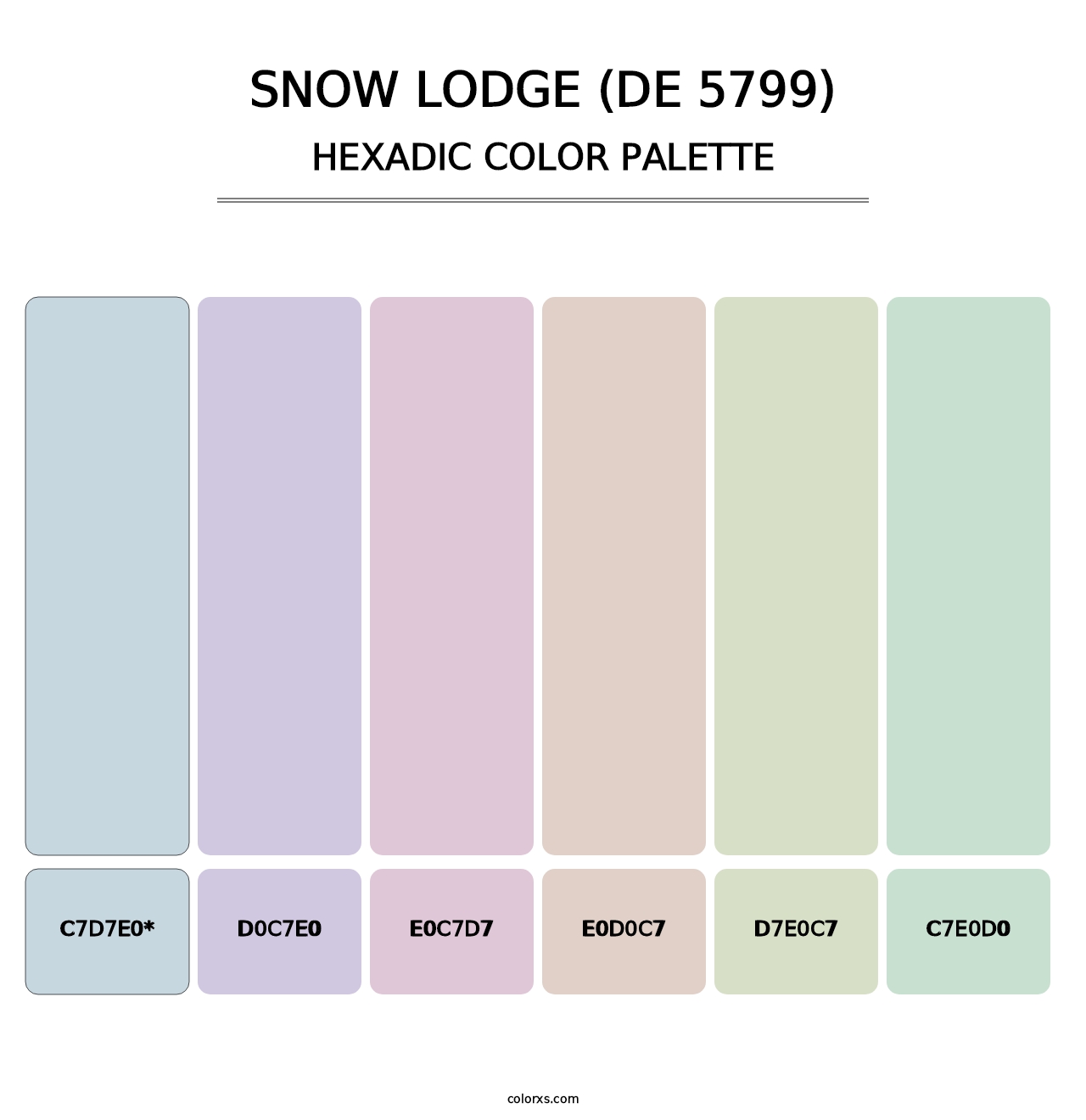 Snow Lodge (DE 5799) - Hexadic Color Palette